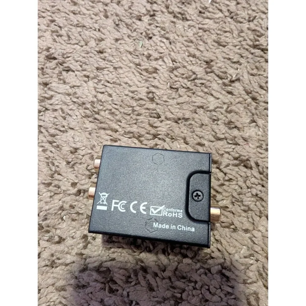 Musou Digital to Analog Audio Converter Toslink Optical Coaxial to RCA L/R DAC